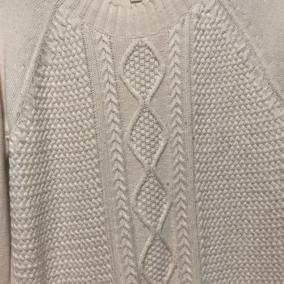 Cream Cable Knot Sweater Plus Size - Picture 2 of 8